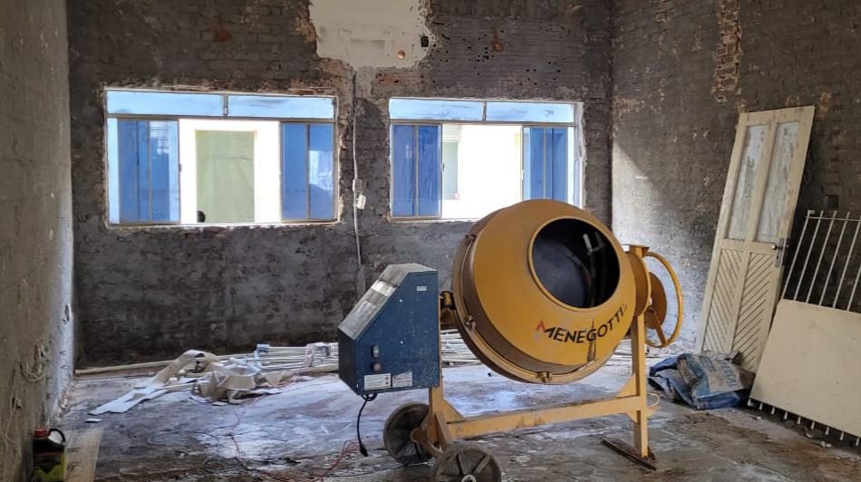 Obra do centro de operações de Bom Despacho antes da implantação