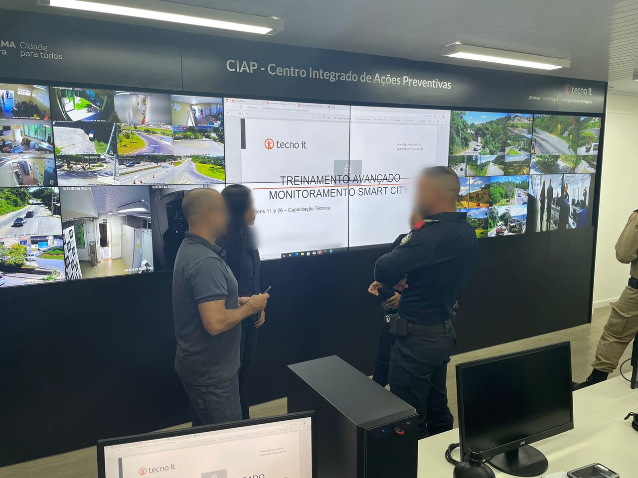 Treinamento avançado de monitoramento conduzido pela Tecno it no CIAP de Nova Lima, em março de 2023